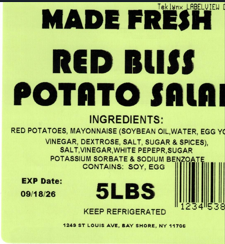 Recalls Made Fresh Salads Deli Style Salads and Cream Cheese recalled due to Listeria Product Name: Made Fre... photo #48