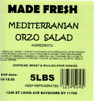 Recalls Made Fresh Salads Deli Style Salads and Cream Cheese recalled due to Listeria Product Name: Made Fre... photo #10