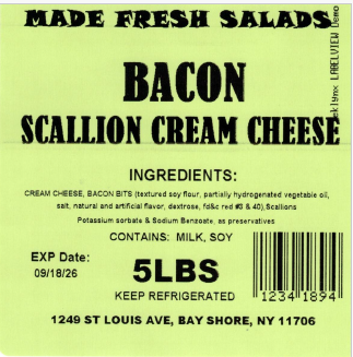 Recalls Made Fresh Salads Deli Style Salads and Cream Cheese recalled due to Listeria Product Name: Made Fre... photo #36