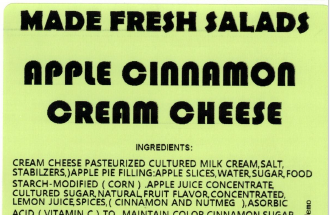 Recalls Made Fresh Salads Deli Style Salads and Cream Cheese recalled due to Listeria Product Name: Made Fre... photo #32