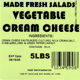 Recalls Made Fresh Salads Deli Style Salads and Cream Cheese recalled due to Listeria Product Name: Made Fre... photo #30
