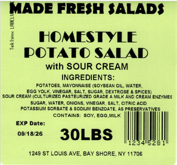 Recalls Made Fresh Salads Deli Style Salads and Cream Cheese recalled due to Listeria Product Name: Made Fre... photo #64