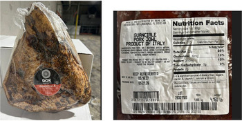 Recalls Prime Line and Ferrarini Recall Ready to Eat Pork Guanciale for Listeria Product Name: Prime Line an... photo #2