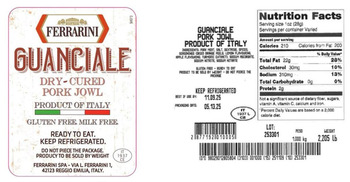 Recalls Prime Line and Ferrarini Recall Ready to Eat Pork Guanciale for Listeria Product Name: Prime Line an... photo #4