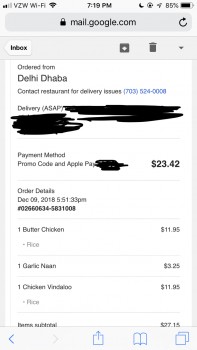 Delhi Dhaba, Wilson Boulevard, Arlington, VA, USA photo-151602 Got Food Poisoning? Report it now
