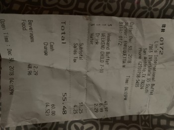 Lin's International Buffet, Interstate 35 Access Road, San Antonio, TX, USA photo-156903 Got Food Poisoning? Report it now