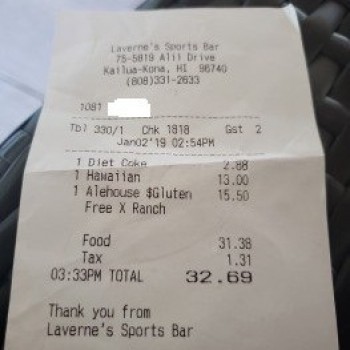 Laverne's Sports Bar, Ali'i Drive, Kailua-Kona, HI, USA photo-156910 Got Food Poisoning? Report it now