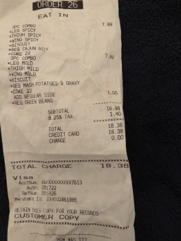 Popeyes Louisiana Kitchen, Ella Boulevard, Houston, TX, USA photo-157355 Got Food Poisoning? Report it now