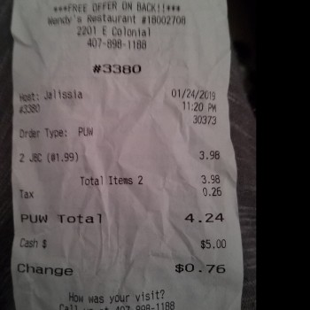 Wendy's, E Colonial Dr, Orlando, FL 32803, USA 照片 #1