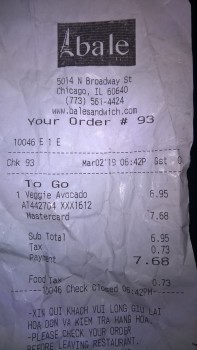 Avis du consommateur - Sécurité alimentaire Ba Le Sandwich Shop, North Broadway, Chicago, IL, USA i had the veg sandwich around 6 or 7 pm saturd... photo #2