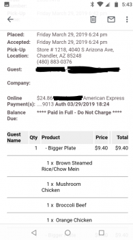 Panda Express, South Arizona Avenue, Chandler, AZ, USA photo #1