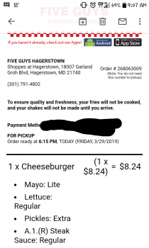 Five Guys, Garland Groh Boulevard, Hagerstown, MD, USA photo #1