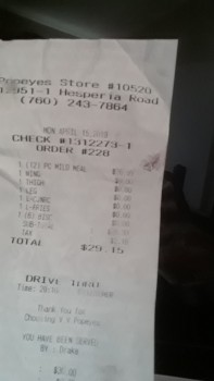 Popeyes Louisiana Kitchen, Hesperia Road, Victorville, California, USA photo #1