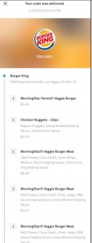 Avaliação do consumidor - Segurança alimentar Burger King, Blue Diamond Road, Las Vegas, NV, USA My husband and I ordered 2 morning star burger me... foto #2