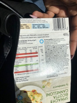 Verbraucherbewertung – Lebensmittelsicherheit Alperton Sainsbury's (Stop K), Wembley, UK I bought a spinach ricotta cannelloni to eat during my br... Foto #2