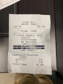 Cook Out, South Wilmington Street, Raleigh, NC, USA photo #1 Got Food Poisoning? Report it now Cook Out, South Wilmington Street, Raleigh, NC, USA, photo #1 Got Food Poisoning? Report it now