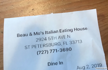 Beau & Mo's Italian Steakhouse, 5th Avenue North, St. Petersburg, FL, USA photo #1