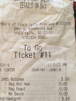 Hardee's, 2900 South Minnesota Avenue, Sioux Falls, SD, USA photo #1