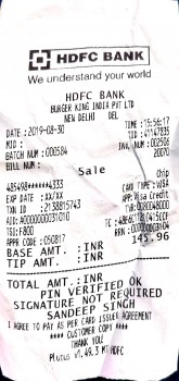 Consumer Review - Food Safety Burger King, FOOD COURT, Dhaula Kuan Enclave I, Dhaula Kuan, New Delhi, Delhi, India On 30th aug. I... photo #3