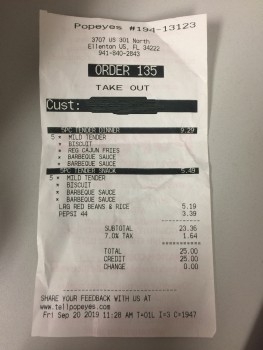 Popeyes Louisiana Kitchen, Ellenton, FL, USA Foto #1