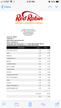 Red Robin Gourmet Burgers and Brews, Galleria Boulevard, Roseville, CA, USA photo #1