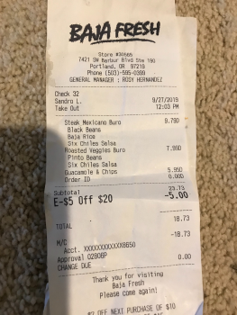 Baja Fresh, Southwest Barbur Boulevard, Portland, OR, USA foto #1