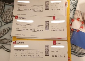 Emirates Airlines,  Flight EK157 fron Dubai to Stockholm photo #1