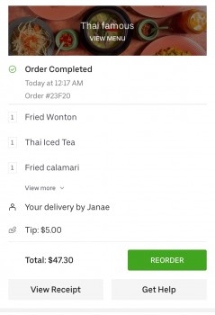 Consumer Review - Food Safety Thai Famous Cuisine, South Euclid Street, Garden Grove, CA, USA I ordered calamari late last night f... photo #1