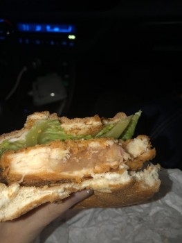 Consumer Food Safety Report Wendys  love going to here only to get a RAW CHICKEN SANDWICH photo #2