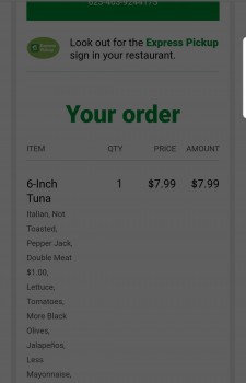 مراجعة المستهلك - سلامة الغذاء Subway, U.S. 30, Greensburg, PA, USA tuna, 6 inch. Ate it at noon on New Year's Eve and was nauseous... صورة فوتوغرافية #2