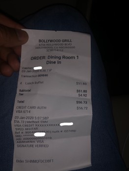 Bollywood Grill Indian Restaurant, Hollywood Boulevard, Hollywood, CA, USA foto #1
