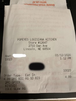 Popeyes Louisiana Kitchen, Dan Avenue, Lincoln, NE, USA photo #1