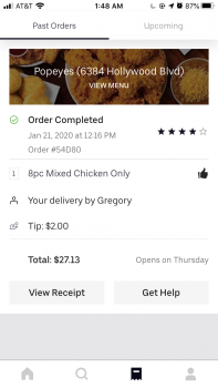 Consumer Review - Food Safety Popeyes Louisiana Kitchen, 6384 Hollywood Boulevard, Hollywood, Los Angeles, CA, USA Fried chicken f... photo #2