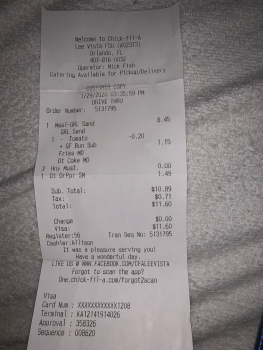 Chick-fil-A, 6350 S Semoran Blvd, Orlando, FL 32822, United States 照片 #1