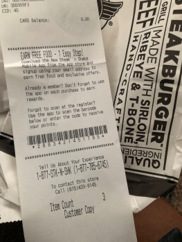 Reseña del consumidor - Seguridad alimentaria Steak 'n Shake, Plainfield Road, Joliet, IL, USA I went there by myself. It was the only thing I ate... foto #2