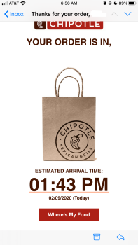 Consumer Review - Food Safety Chipotle Mexican Grill, 8124 Delta Shores Circle South, Sacramento, CA, USA Chicken bowl, white rice... photo #1