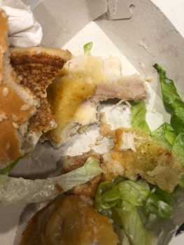 Consumer Food Safety Report McDonald's Thornton Heath, 935-943 London Rd, Thornton Heath CR7 6XJ, United Kingdom Undercooked pou... photo #1