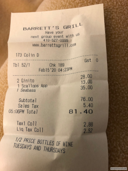 Barrett’s Grill Hunt Valley Towne Centre, Shawan Road, Cockeysville, MD, USA photo #1