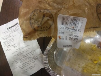 Consumer Review - Food Safety Checkers Rondebosch, Rosendale Road, Rondebosch, Cape Town, South Africa Chicken and sweet corn from... photo #5