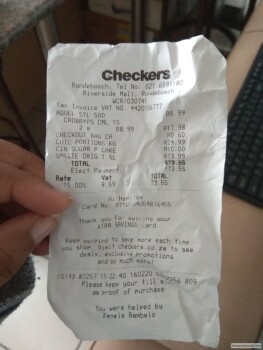 Consumer Review - Food Safety Checkers Rondebosch, Rosendale Road, Rondebosch, Cape Town, South Africa Chicken and sweet corn from... photo #2