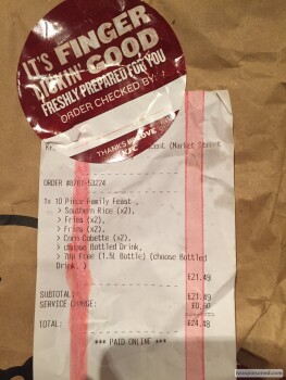 Consumer Food Safety Report KFC, Saint George's Crescent, Wrexham, UK our customer service is shocking. Order No.878153224 missi... photo #1
