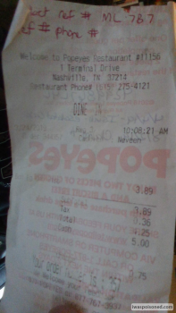 Popeyes Louisiana Kitchen, 1 Terminal Drive, Nashville, TN, USA صورة فوتوغرافية #1