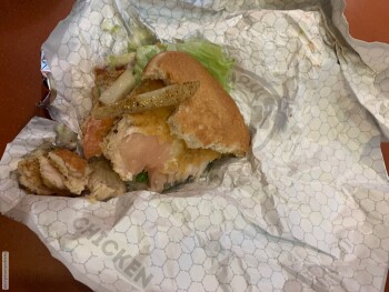 Consumer Review - Food Safety Wendy's, 10512 Trinity Parkway, Stockton, CA, USA The chicken sandwiches homestyle it was raw I orde... photo #1