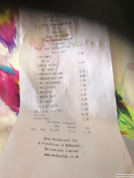 Consumer Review - Food Safety McDonald's Sidcup, Sidcup High Street, Sidcup, UK After eating a chicken burger yesterday  1person w... photo #2