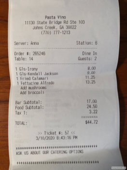 Pasta Vino, State Bridge Road, Alpharetta, GA, USA 照片 #1