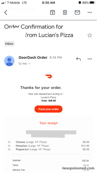 Consumer Review - Food Safety Lucian's Pizza Colton, North Mount Vernon Avenue, Colton, CA, USA I purchased 3 pizzas in city of Co... photo #3