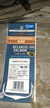 Aldi Mediterranean Herb Atlantic Salmon, South Carolina, USA photo #1