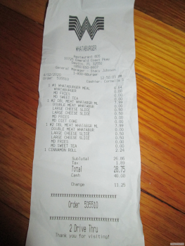 مراجعة المستهلك - سلامة الغذاء Whataburger, Emerald Coast Parkway, Miramar Beach, Florida, USA Two different families of mine went... صورة فوتوغرافية #2