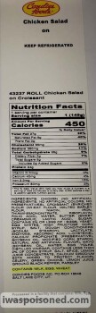 Food Recall Condies Foods Chicken salad sandwiches - recalled due to Undeclared soy  Company name: Condies Foods... photo #2
