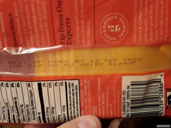 Consumer Review - Food Safety Good & Gather Sharp Cheddar Cheesse, Target, 9882 Adams Ave, Huntington Beach, CA 92646, United Stat... photo #2